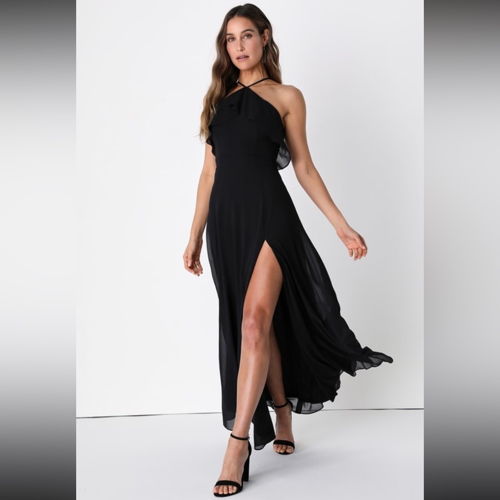 Lulu’s Black Maxi Dress